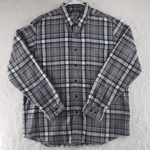🚫SOLD🚫L.L. bean traditional fit plaid flannel outdoors casual button down